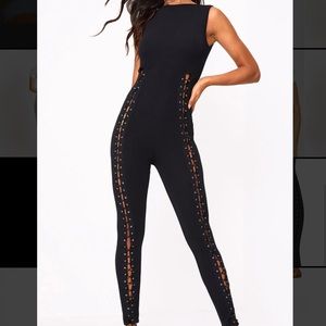 PLT Black Lace Up Leg Jumpsuit 🖤